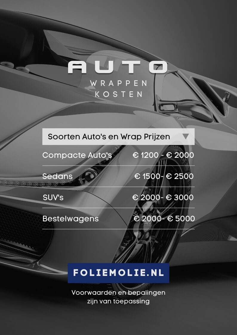 auto wrap verwijderen kosten